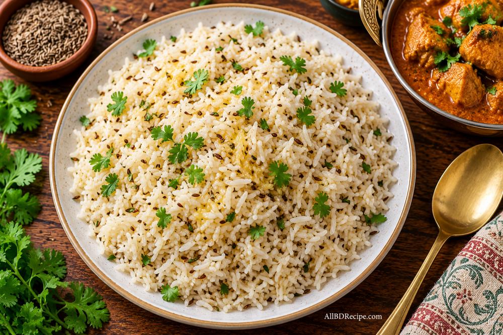 জিরা ভাত: ঘি ও গোটা জিরায় ঝরঝরে সুগন্ধি চাল