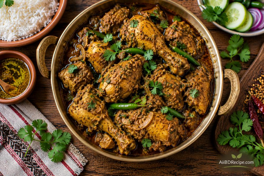 সরিষার তেলে মুরগি ভুনা