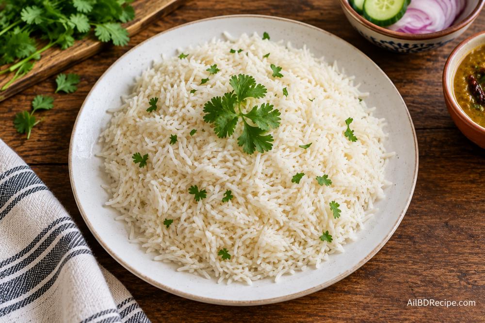 বাসমতি চাল দিয়ে ঝরঝরে ভাত রান্নার কৌশল